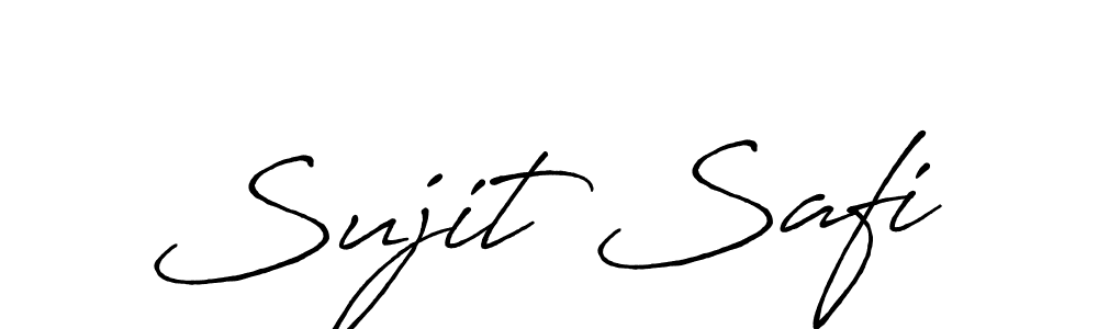 Also You can easily find your signature by using the search form. We will create Sujit Safi name handwritten signature images for you free of cost using Antro_Vectra_Bolder sign style. Sujit Safi signature style 7 images and pictures png