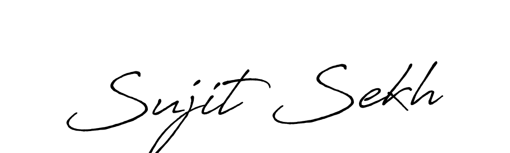 Also we have Sujit Sekh name is the best signature style. Create professional handwritten signature collection using Antro_Vectra_Bolder autograph style. Sujit Sekh signature style 7 images and pictures png