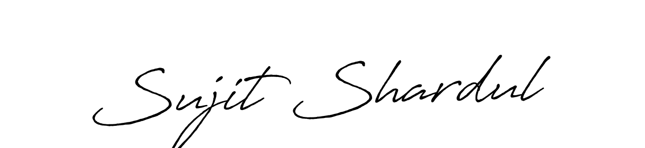 How to make Sujit Shardul signature? Antro_Vectra_Bolder is a professional autograph style. Create handwritten signature for Sujit Shardul name. Sujit Shardul signature style 7 images and pictures png