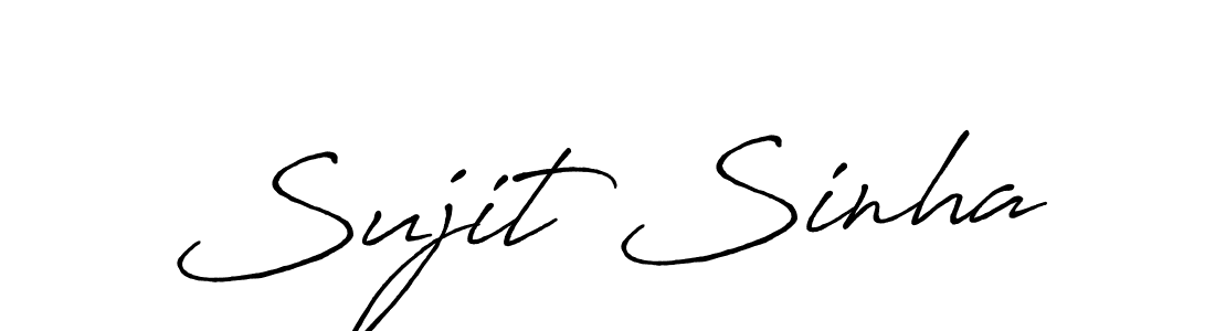 How to make Sujit Sinha signature? Antro_Vectra_Bolder is a professional autograph style. Create handwritten signature for Sujit Sinha name. Sujit Sinha signature style 7 images and pictures png