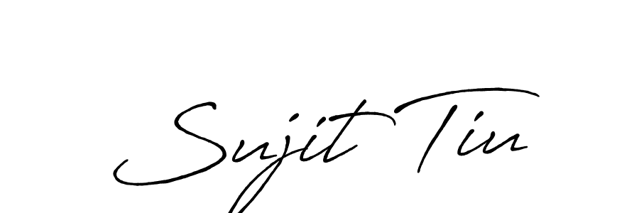 Similarly Antro_Vectra_Bolder is the best handwritten signature design. Signature creator online .You can use it as an online autograph creator for name Sujit Tiu. Sujit Tiu signature style 7 images and pictures png