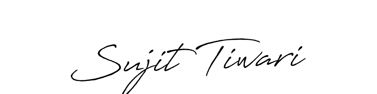 Sujit Tiwari stylish signature style. Best Handwritten Sign (Antro_Vectra_Bolder) for my name. Handwritten Signature Collection Ideas for my name Sujit Tiwari. Sujit Tiwari signature style 7 images and pictures png