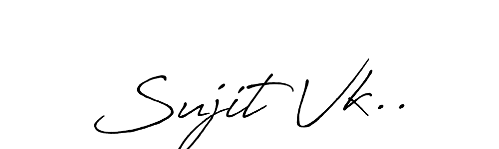 Antro_Vectra_Bolder is a professional signature style that is perfect for those who want to add a touch of class to their signature. It is also a great choice for those who want to make their signature more unique. Get Sujit Vk.. name to fancy signature for free. Sujit Vk.. signature style 7 images and pictures png