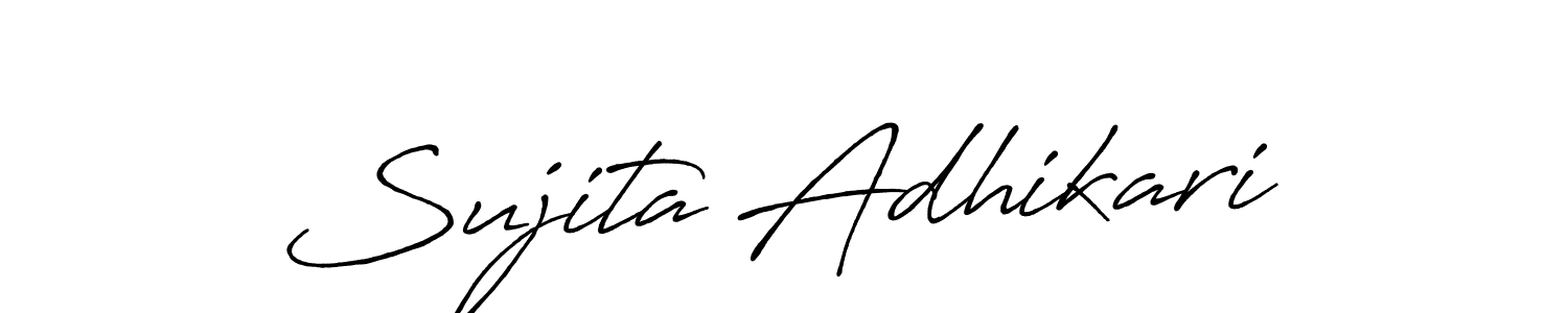 How to Draw Sujita Adhikari signature style? Antro_Vectra_Bolder is a latest design signature styles for name Sujita Adhikari. Sujita Adhikari signature style 7 images and pictures png