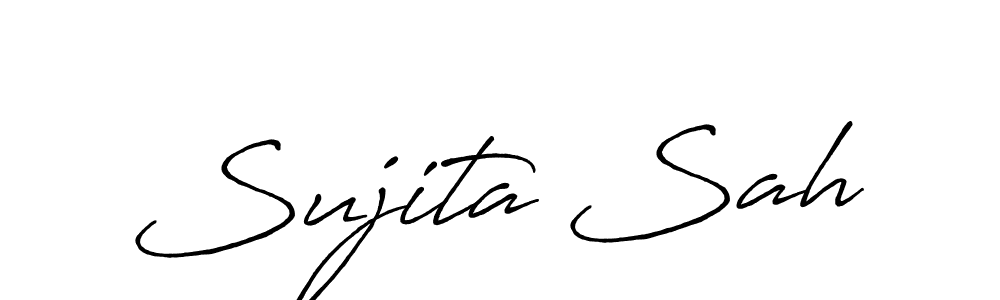 Similarly Antro_Vectra_Bolder is the best handwritten signature design. Signature creator online .You can use it as an online autograph creator for name Sujita Sah. Sujita Sah signature style 7 images and pictures png