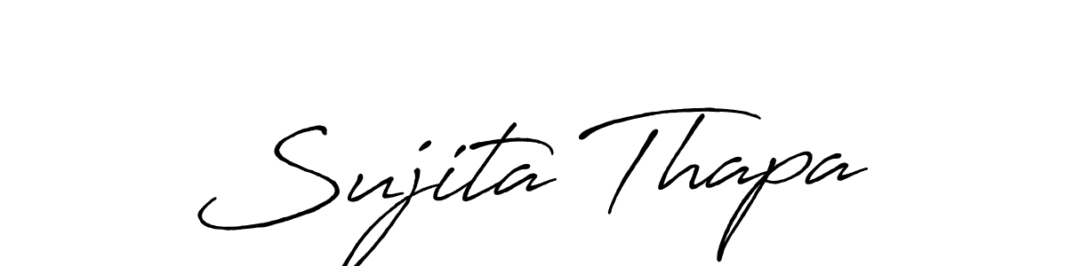 Once you've used our free online signature maker to create your best signature Antro_Vectra_Bolder style, it's time to enjoy all of the benefits that Sujita Thapa name signing documents. Sujita Thapa signature style 7 images and pictures png