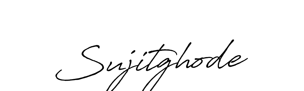 Make a beautiful signature design for name Sujitghode. With this signature (Antro_Vectra_Bolder) style, you can create a handwritten signature for free. Sujitghode signature style 7 images and pictures png