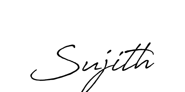 Use a signature maker to create a handwritten signature online. With this signature software, you can design (Antro_Vectra_Bolder) your own signature for name Sujith. Sujith signature style 7 images and pictures png