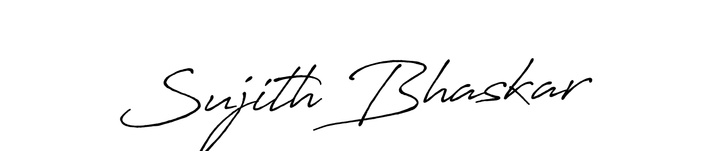 Use a signature maker to create a handwritten signature online. With this signature software, you can design (Antro_Vectra_Bolder) your own signature for name Sujith Bhaskar. Sujith Bhaskar signature style 7 images and pictures png