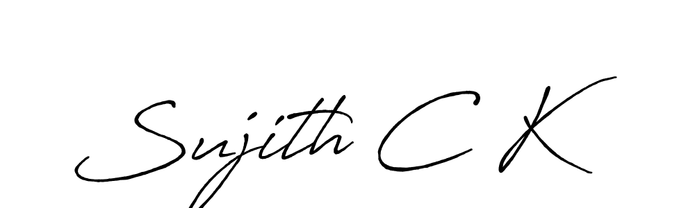 You should practise on your own different ways (Antro_Vectra_Bolder) to write your name (Sujith C K) in signature. don't let someone else do it for you. Sujith C K signature style 7 images and pictures png
