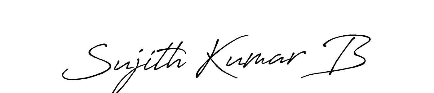 You should practise on your own different ways (Antro_Vectra_Bolder) to write your name (Sujith Kumar B) in signature. don't let someone else do it for you. Sujith Kumar B signature style 7 images and pictures png