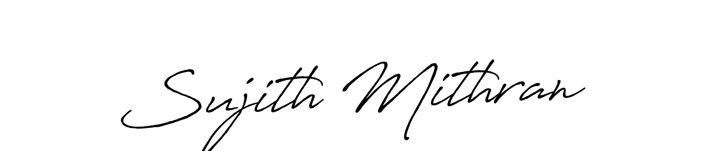 Also we have Sujith Mithran name is the best signature style. Create professional handwritten signature collection using Antro_Vectra_Bolder autograph style. Sujith Mithran signature style 7 images and pictures png