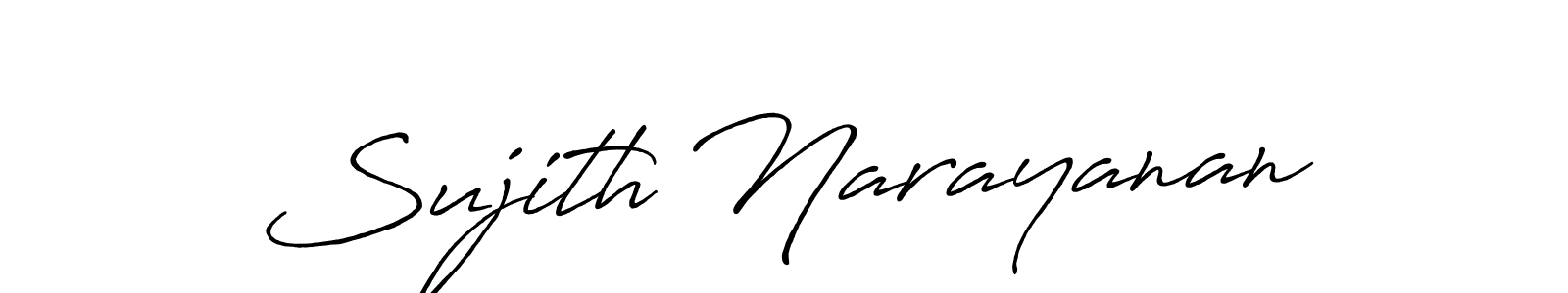 This is the best signature style for the Sujith Narayanan name. Also you like these signature font (Antro_Vectra_Bolder). Mix name signature. Sujith Narayanan signature style 7 images and pictures png