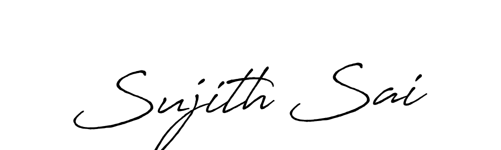 This is the best signature style for the Sujith Sai name. Also you like these signature font (Antro_Vectra_Bolder). Mix name signature. Sujith Sai signature style 7 images and pictures png