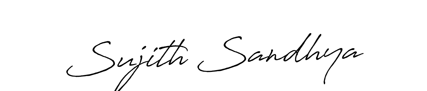How to make Sujith Sandhya signature? Antro_Vectra_Bolder is a professional autograph style. Create handwritten signature for Sujith Sandhya name. Sujith Sandhya signature style 7 images and pictures png