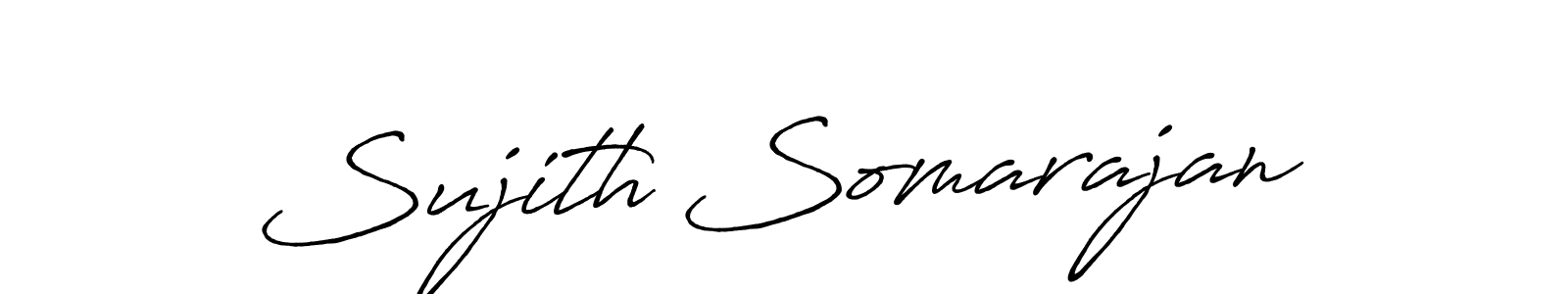 This is the best signature style for the Sujith Somarajan name. Also you like these signature font (Antro_Vectra_Bolder). Mix name signature. Sujith Somarajan signature style 7 images and pictures png