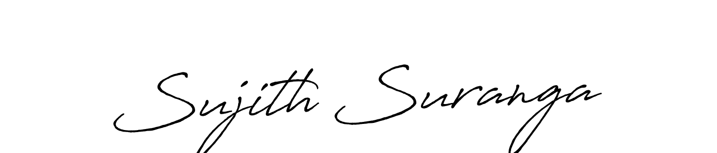 Design your own signature with our free online signature maker. With this signature software, you can create a handwritten (Antro_Vectra_Bolder) signature for name Sujith Suranga. Sujith Suranga signature style 7 images and pictures png