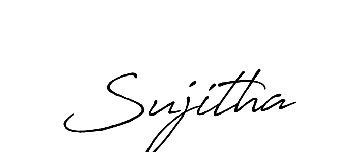 Sujitha stylish signature style. Best Handwritten Sign (Antro_Vectra_Bolder) for my name. Handwritten Signature Collection Ideas for my name Sujitha. Sujitha signature style 7 images and pictures png