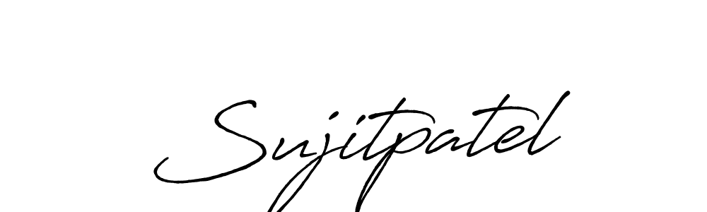 Use a signature maker to create a handwritten signature online. With this signature software, you can design (Antro_Vectra_Bolder) your own signature for name Sujitpatel. Sujitpatel signature style 7 images and pictures png