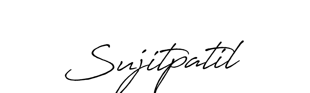 Make a beautiful signature design for name Sujitpatil. With this signature (Antro_Vectra_Bolder) style, you can create a handwritten signature for free. Sujitpatil signature style 7 images and pictures png