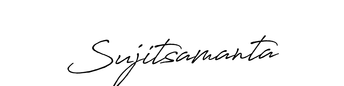 Sujitsamanta stylish signature style. Best Handwritten Sign (Antro_Vectra_Bolder) for my name. Handwritten Signature Collection Ideas for my name Sujitsamanta. Sujitsamanta signature style 7 images and pictures png