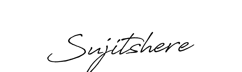 How to make Sujitshere signature? Antro_Vectra_Bolder is a professional autograph style. Create handwritten signature for Sujitshere name. Sujitshere signature style 7 images and pictures png