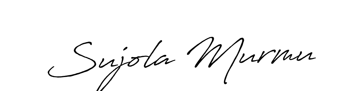 Similarly Antro_Vectra_Bolder is the best handwritten signature design. Signature creator online .You can use it as an online autograph creator for name Sujola Murmu. Sujola Murmu signature style 7 images and pictures png