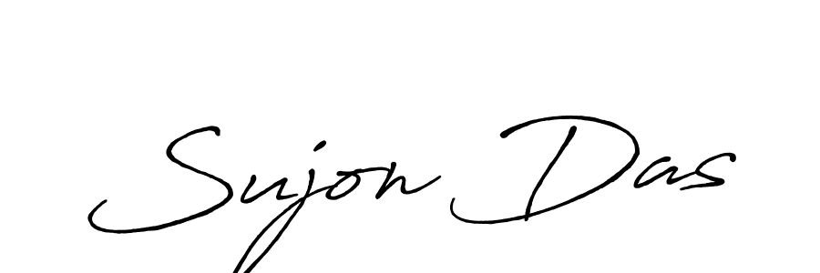 Also we have Sujon Das name is the best signature style. Create professional handwritten signature collection using Antro_Vectra_Bolder autograph style. Sujon Das signature style 7 images and pictures png