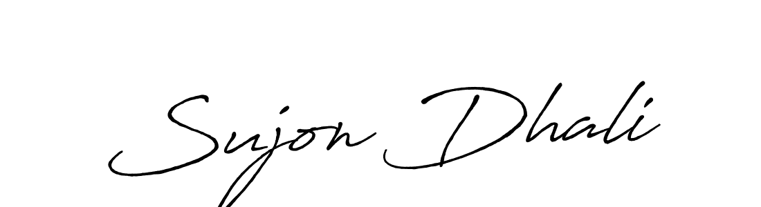 You should practise on your own different ways (Antro_Vectra_Bolder) to write your name (Sujon Dhali) in signature. don't let someone else do it for you. Sujon Dhali signature style 7 images and pictures png