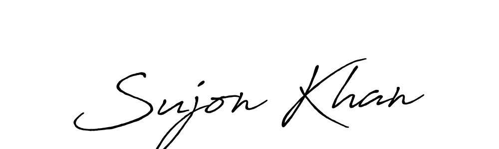 How to make Sujon Khan signature? Antro_Vectra_Bolder is a professional autograph style. Create handwritten signature for Sujon Khan name. Sujon Khan signature style 7 images and pictures png