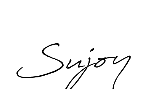 Make a beautiful signature design for name Sujoy. With this signature (Antro_Vectra_Bolder) style, you can create a handwritten signature for free. Sujoy signature style 7 images and pictures png