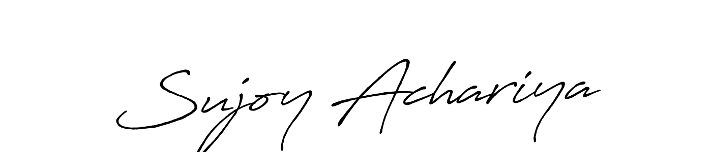 Antro_Vectra_Bolder is a professional signature style that is perfect for those who want to add a touch of class to their signature. It is also a great choice for those who want to make their signature more unique. Get Sujoy Achariya name to fancy signature for free. Sujoy Achariya signature style 7 images and pictures png