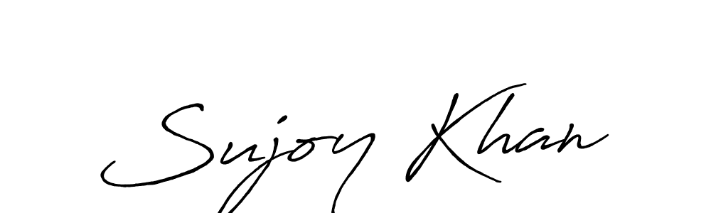 Antro_Vectra_Bolder is a professional signature style that is perfect for those who want to add a touch of class to their signature. It is also a great choice for those who want to make their signature more unique. Get Sujoy Khan name to fancy signature for free. Sujoy Khan signature style 7 images and pictures png