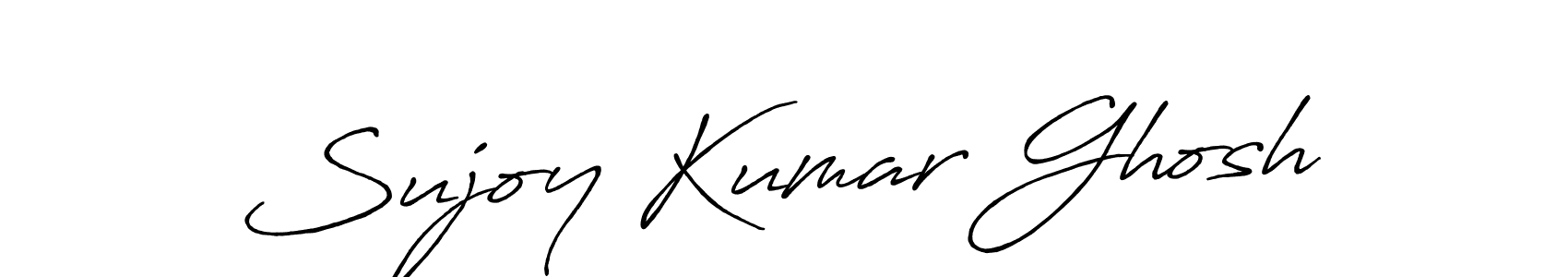 Make a beautiful signature design for name Sujoy Kumar Ghosh. With this signature (Antro_Vectra_Bolder) style, you can create a handwritten signature for free. Sujoy Kumar Ghosh signature style 7 images and pictures png
