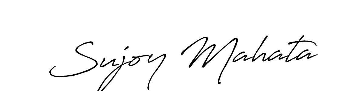 You should practise on your own different ways (Antro_Vectra_Bolder) to write your name (Sujoy Mahata) in signature. don't let someone else do it for you. Sujoy Mahata signature style 7 images and pictures png