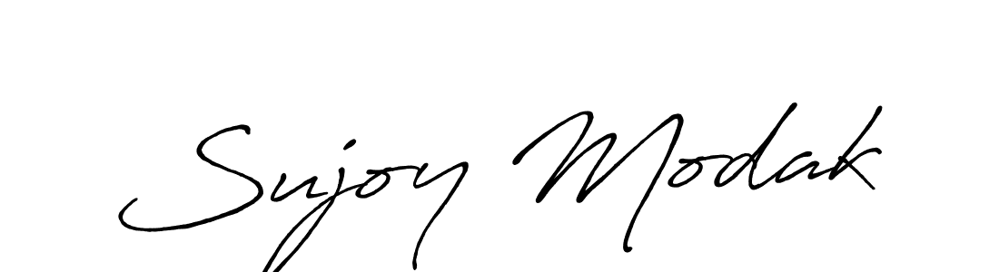 Create a beautiful signature design for name Sujoy Modak. With this signature (Antro_Vectra_Bolder) fonts, you can make a handwritten signature for free. Sujoy Modak signature style 7 images and pictures png