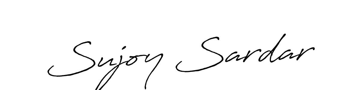 Sujoy Sardar stylish signature style. Best Handwritten Sign (Antro_Vectra_Bolder) for my name. Handwritten Signature Collection Ideas for my name Sujoy Sardar. Sujoy Sardar signature style 7 images and pictures png