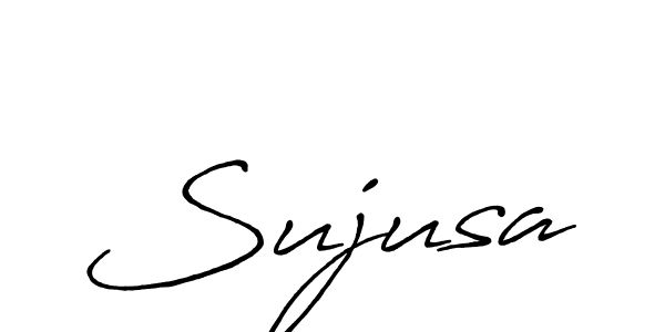 You should practise on your own different ways (Antro_Vectra_Bolder) to write your name (Sujusa) in signature. don't let someone else do it for you. Sujusa signature style 7 images and pictures png
