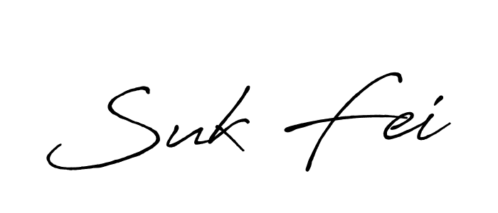 Also You can easily find your signature by using the search form. We will create Suk Fei name handwritten signature images for you free of cost using Antro_Vectra_Bolder sign style. Suk Fei signature style 7 images and pictures png