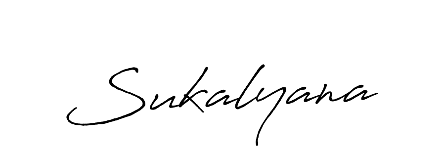 Use a signature maker to create a handwritten signature online. With this signature software, you can design (Antro_Vectra_Bolder) your own signature for name Sukalyana. Sukalyana signature style 7 images and pictures png