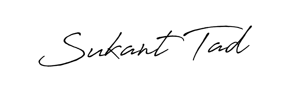 Make a beautiful signature design for name Sukant Tad. Use this online signature maker to create a handwritten signature for free. Sukant Tad signature style 7 images and pictures png