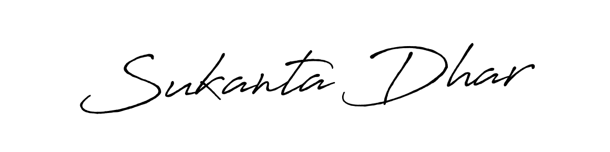 Create a beautiful signature design for name Sukanta Dhar. With this signature (Antro_Vectra_Bolder) fonts, you can make a handwritten signature for free. Sukanta Dhar signature style 7 images and pictures png