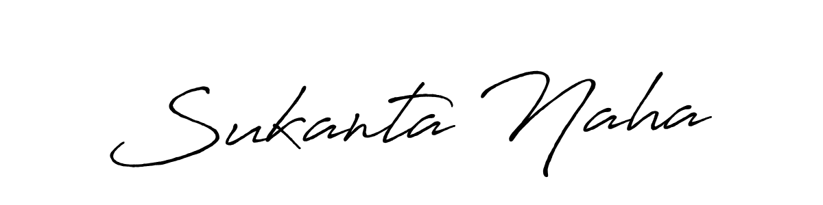 How to make Sukanta Naha name signature. Use Antro_Vectra_Bolder style for creating short signs online. This is the latest handwritten sign. Sukanta Naha signature style 7 images and pictures png