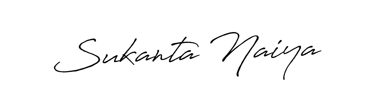 Make a beautiful signature design for name Sukanta Naiya. With this signature (Antro_Vectra_Bolder) style, you can create a handwritten signature for free. Sukanta Naiya signature style 7 images and pictures png