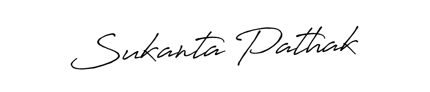 Design your own signature with our free online signature maker. With this signature software, you can create a handwritten (Antro_Vectra_Bolder) signature for name Sukanta Pathak. Sukanta Pathak signature style 7 images and pictures png