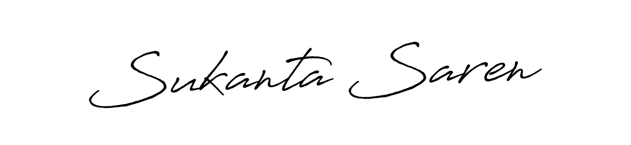 This is the best signature style for the Sukanta Saren name. Also you like these signature font (Antro_Vectra_Bolder). Mix name signature. Sukanta Saren signature style 7 images and pictures png