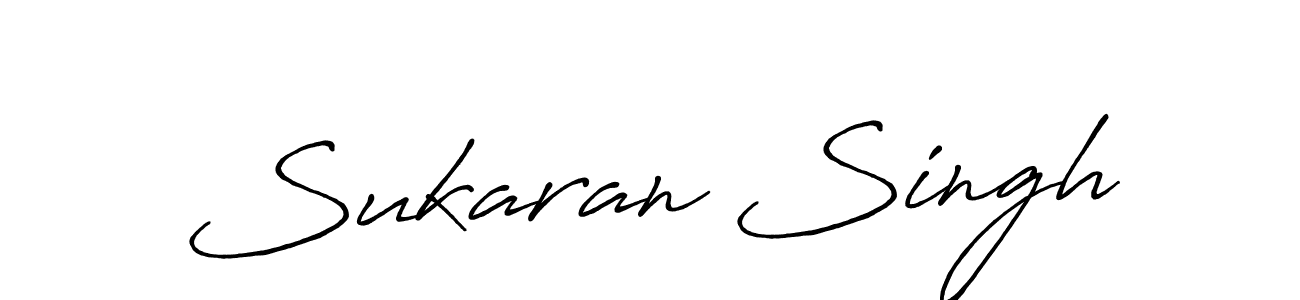 Design your own signature with our free online signature maker. With this signature software, you can create a handwritten (Antro_Vectra_Bolder) signature for name Sukaran Singh. Sukaran Singh signature style 7 images and pictures png