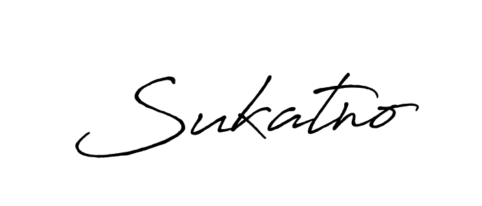 Use a signature maker to create a handwritten signature online. With this signature software, you can design (Antro_Vectra_Bolder) your own signature for name Sukatno. Sukatno signature style 7 images and pictures png