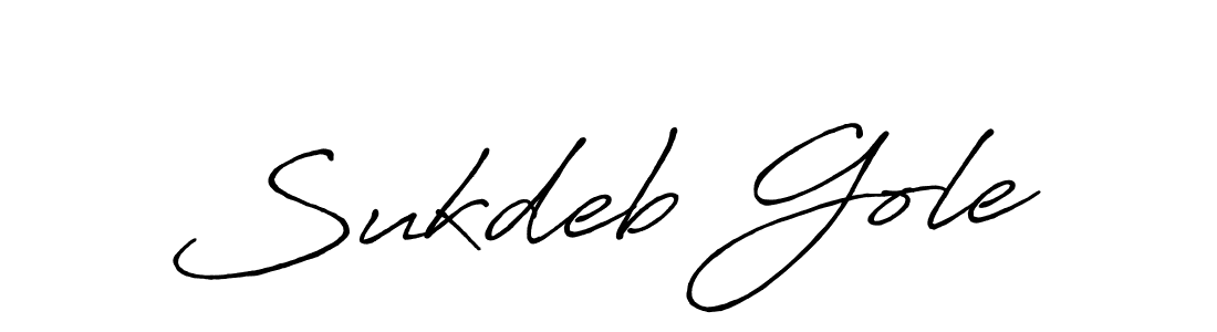 Also we have Sukdeb Gole name is the best signature style. Create professional handwritten signature collection using Antro_Vectra_Bolder autograph style. Sukdeb Gole signature style 7 images and pictures png