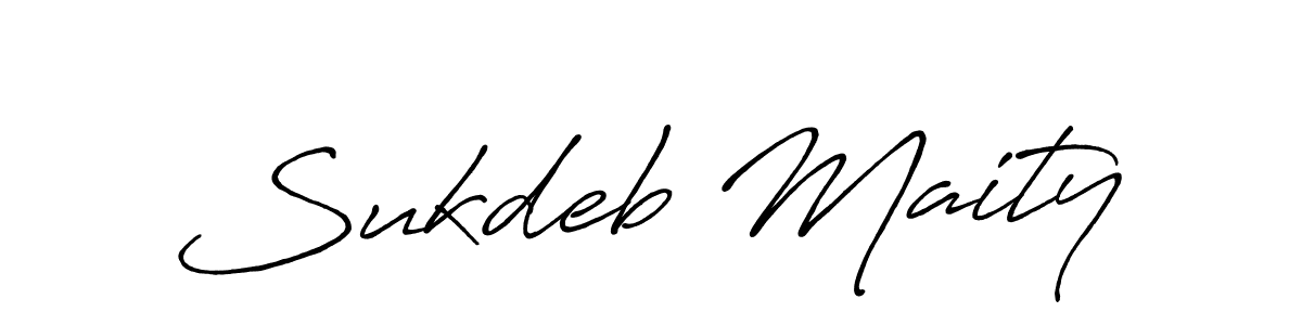 Make a beautiful signature design for name Sukdeb Maity. With this signature (Antro_Vectra_Bolder) style, you can create a handwritten signature for free. Sukdeb Maity signature style 7 images and pictures png
